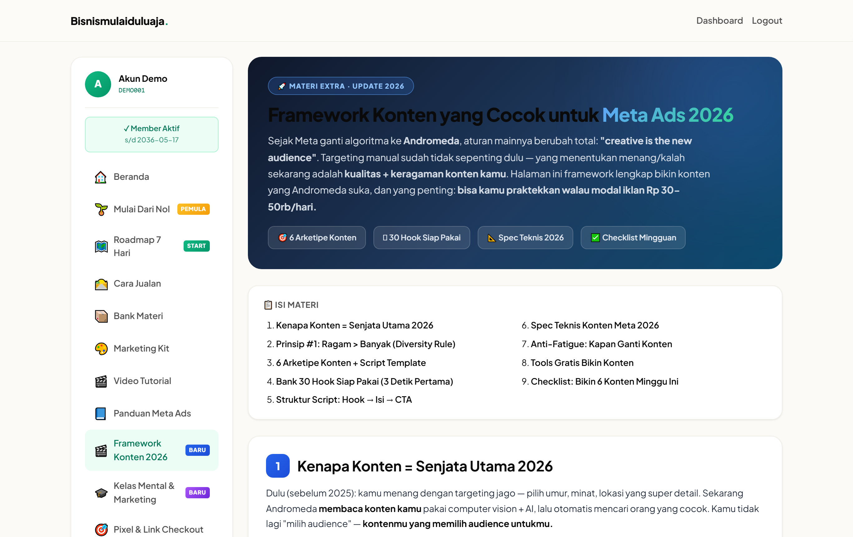 🎬 Framework Konten Meta 2026